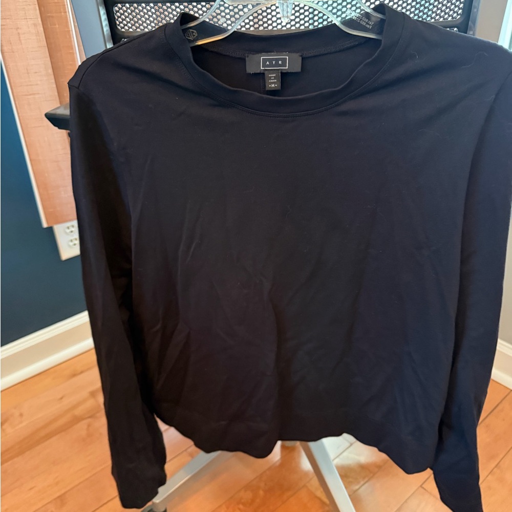 AYR Black Long Sleeve Tee